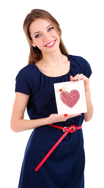 klientka trzyma haft